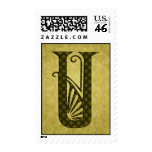 Green Deco Caps Monogram Postage U
