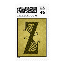 Green Deco Caps Monogram Postage Z