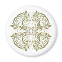 green decorative floral pattern magnets by VioDeSign green decorative floral pattern magnets