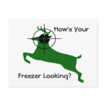 Green Deer Lined Up For Headshot Post Cards