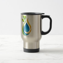 Green design coffee mugs