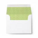Green Design Pattern Custom Note Envelope envelope