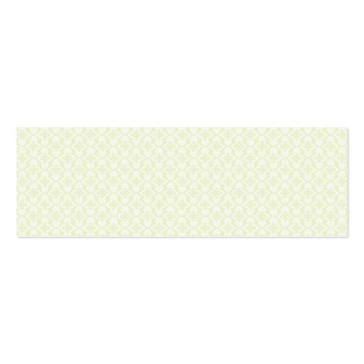 Green Diamond Floral Business Card Templates (back side)