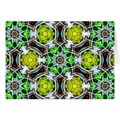 Green Diamonds Greeting Card by bazanster2