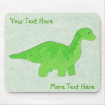 Green Dino Mousepad by Customizables Green Dino Mousepad