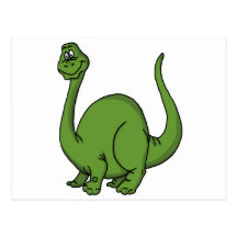 Green Dino Post Card