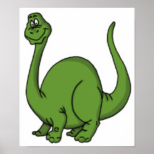 Green Dino Posters