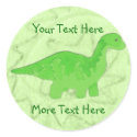 Green Dino Stickers
