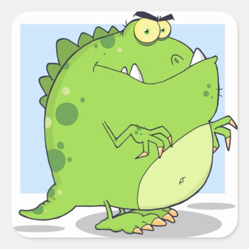 dinosaur with square head