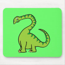 Green Diplodocus Mousepads
