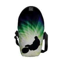 Green Dirt Bike Messenger Bag