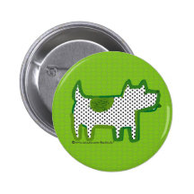 'green dog' digital painting pin