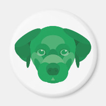 Green Dog Magnets