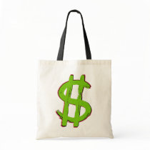 Green Dollar Sign bags by ElectricPopSpot Green Dollar Sign bags