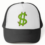 Green Dollar Sign hats