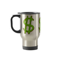 Green Dollar Sign Coffee Mug