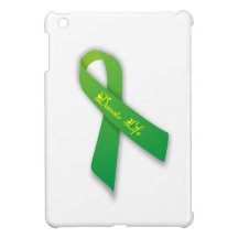 Green Donate Life Ribbon iPad Mini Cover
