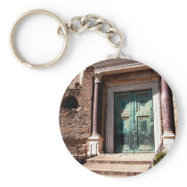 Green Door Key Chain