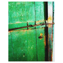 Green Door Old Lock Art Print Photo letterhead by Catwing Green Door Old Lock Art Print Photo letterhead