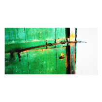 Green Door Old Lock Art Print Photo photo cards by Catwing Green Door Old Lock Art Print Photo photo cards