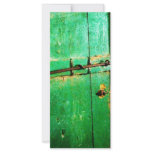 Green Door Old Lock Art Print Photo Rack Card Template