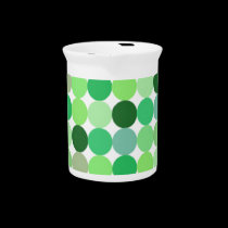 Green dot background pitchers