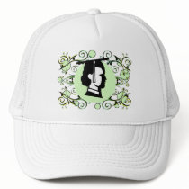 Green Dot Flourish Graduate Cap hats by JuJuGarden Green Dot Flourish Graduate Cap hats