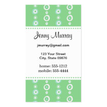 Green Dots: Business Card (#BUS 019) business cards