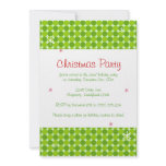 Green Dots Christmas Party Invitation