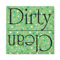 Green dots dirty clean magnet by marcya7 Green dots dirty clean magnet