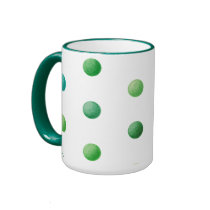 Green Dots Mug by floatinglemons Green Dots Mug