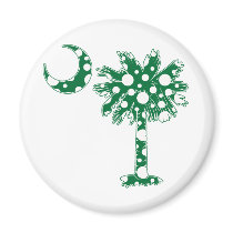 Green Dots Palmetto magnets