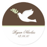 Green Dove Stickers