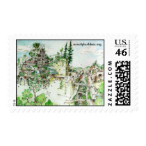 Green Downtown Stamps by kleighmi Green Downtown Stamps