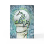 Green Dragon Fantasy Greeting Card