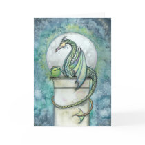 Green Dragon Fantasy Greeting Card