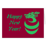 Green Dragon in Egg Custom Card