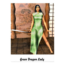 Green Dragon Lady posters