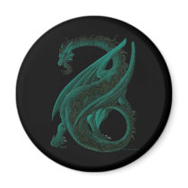 Green Dragon magnet by siffert Green Dragon magnet
