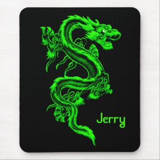 Green Dragon Mousepad mousepad