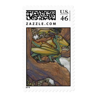 Green dragon postage stamps stamp