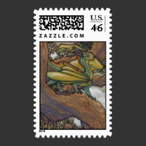 Green dragon postage stamps