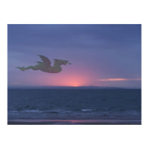 Green dragon posters