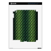 Green Dragon Scales iPad 3 Skin