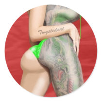 Green Dragon Sticker
