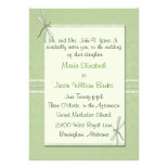 Green Dragonfly Wedding Invitation