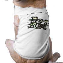 GREEN  "Drum Set"  From Stitchlip's House Series Doggie Tee Shirt