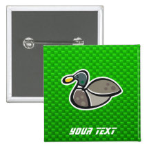 Green Duck Button