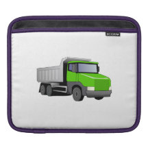 Green Dump Truck Sleeve For iPads