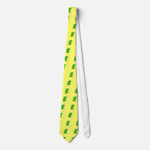 green E monogram ties
